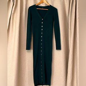 Long sleeve button down dress